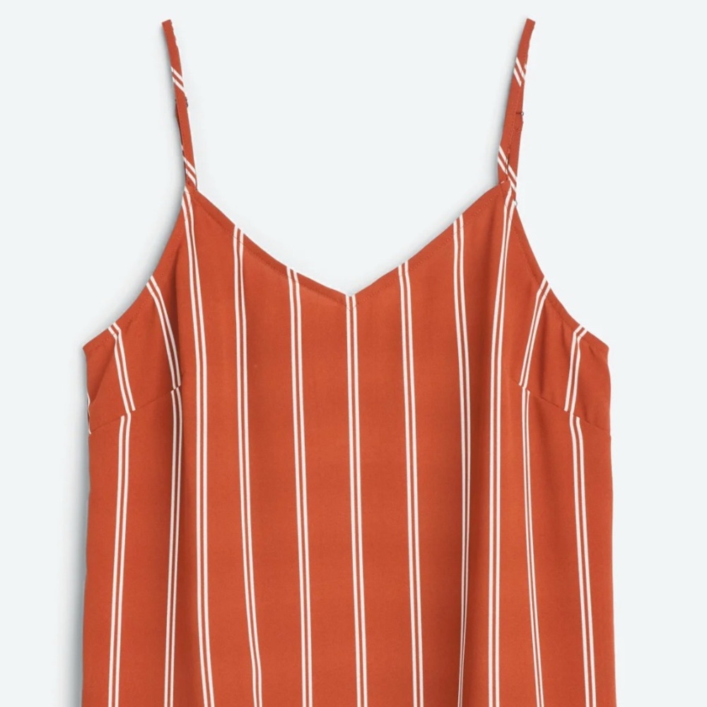 Striped Rust Camisole Top